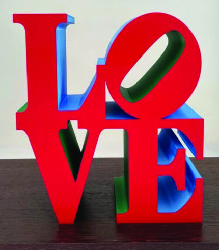 LOVE Sculpture, Classic Pop Art inspired by Robert Indiana